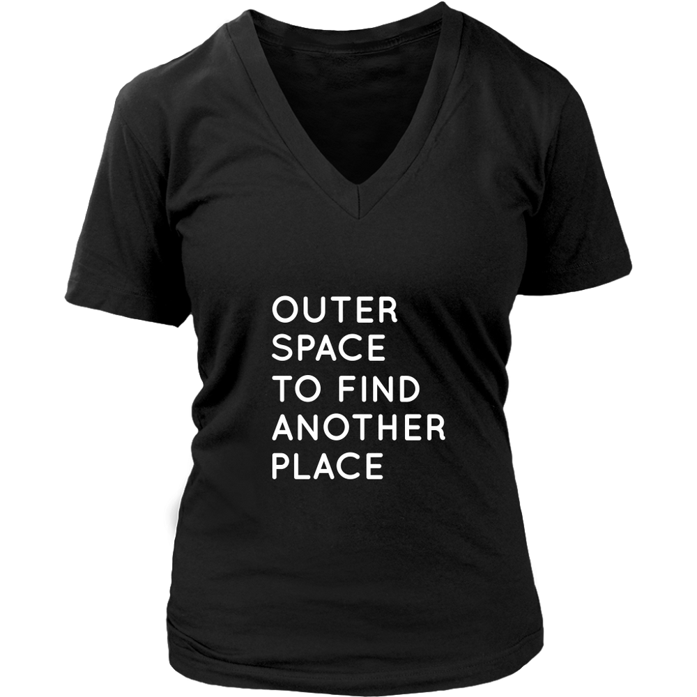 Outer Space To Find Another Place Women's T-Shirt White