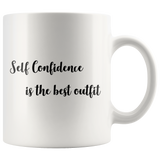 Self Confidence Is The Best Mug Black