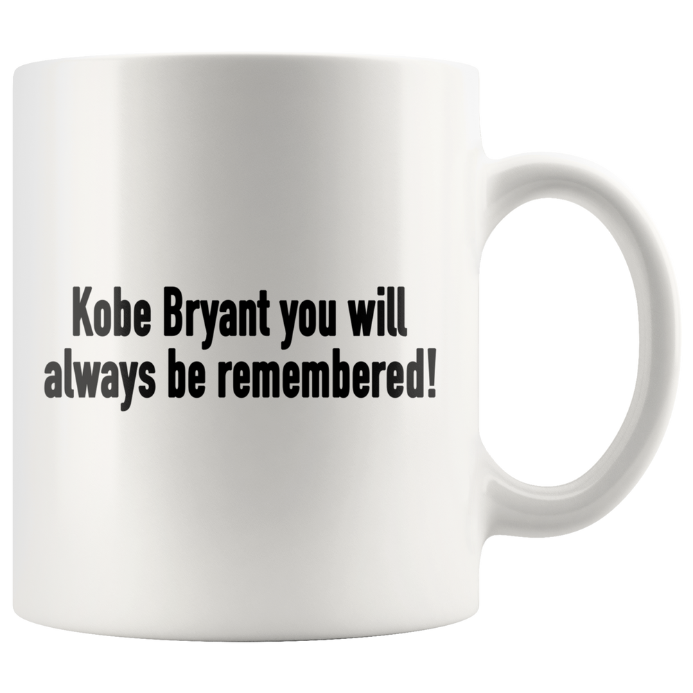 Kobe Bryant Remembered Mug Black