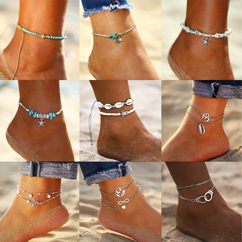 Turtle & Shell Anklet