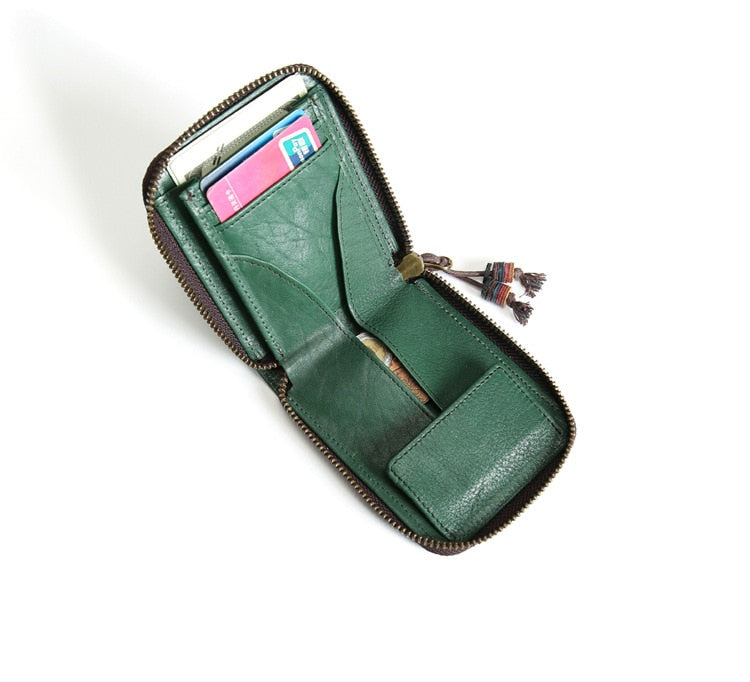 Retro Designer Zipper Wallet