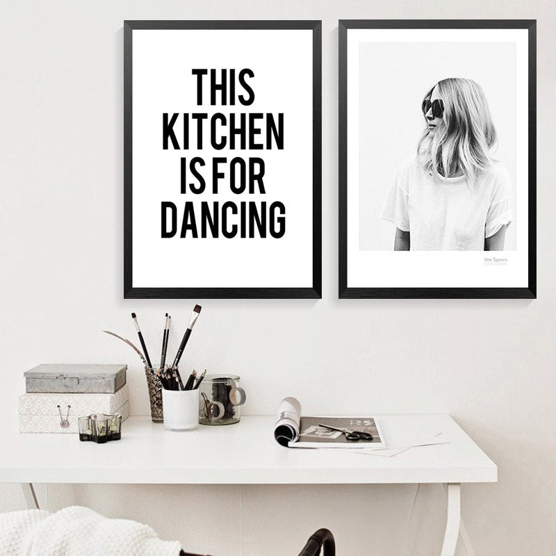 This Kitchen B&W Poster