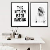 This Kitchen B&W Poster