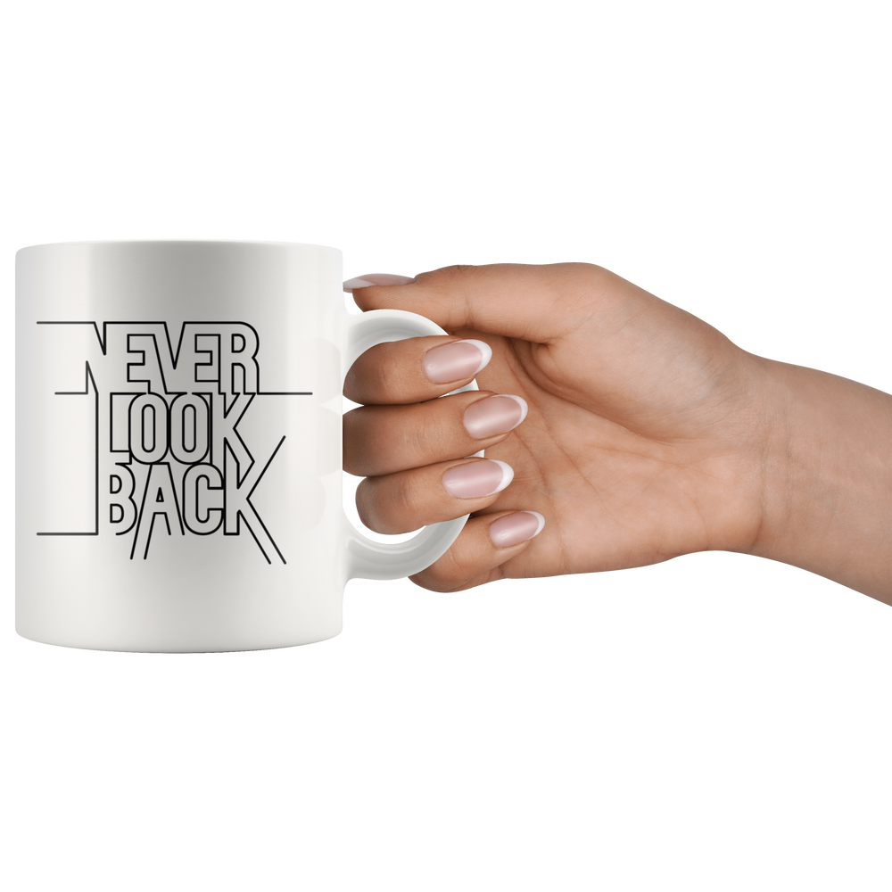 Never Look Back Mug Black