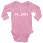 Influencer Long Sleeve  Bodysuit White