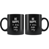 Be Happy Mug White