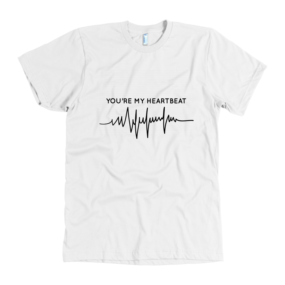You Are My Heartbeat Men's T-Shirt Black
