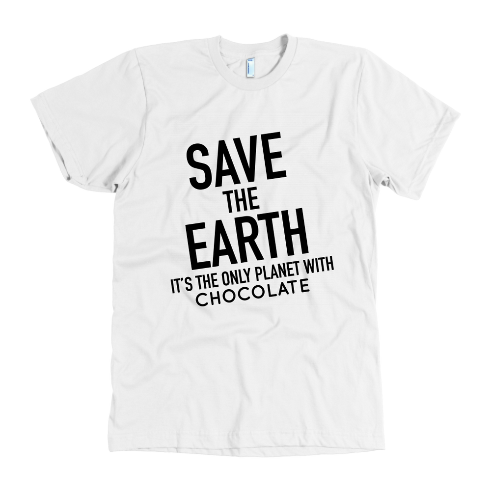 Save The Earth It's The Only Planet Men's T-Shirt Black