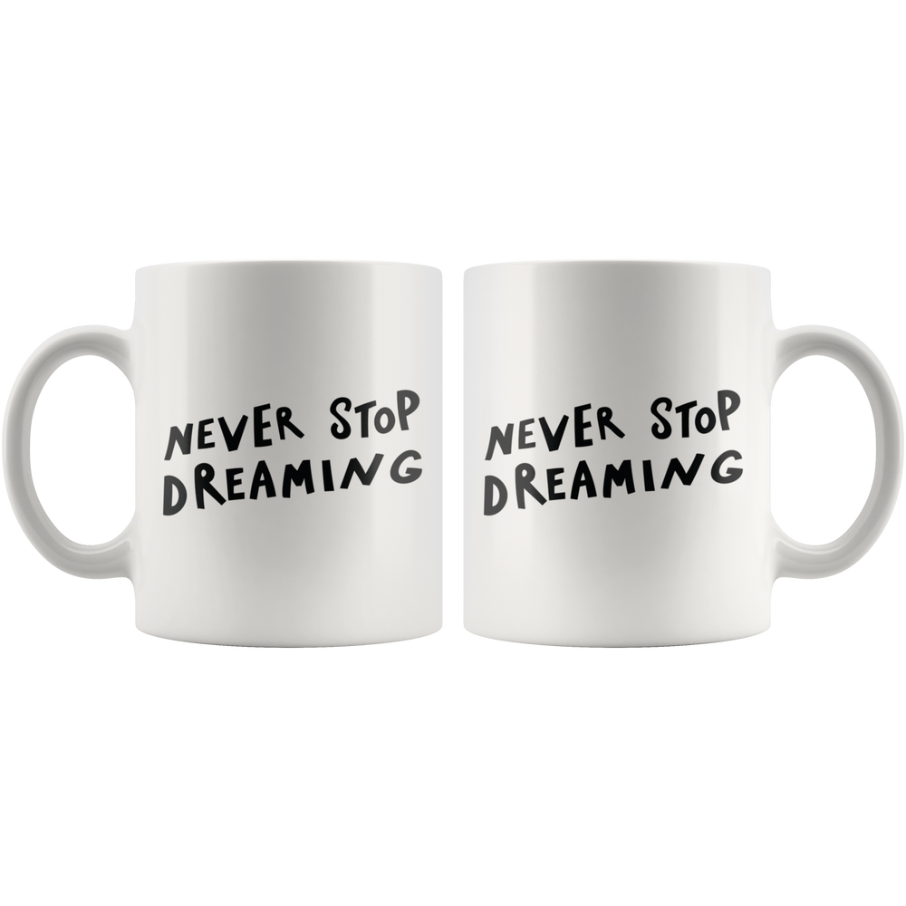 Never Stop Mug Black